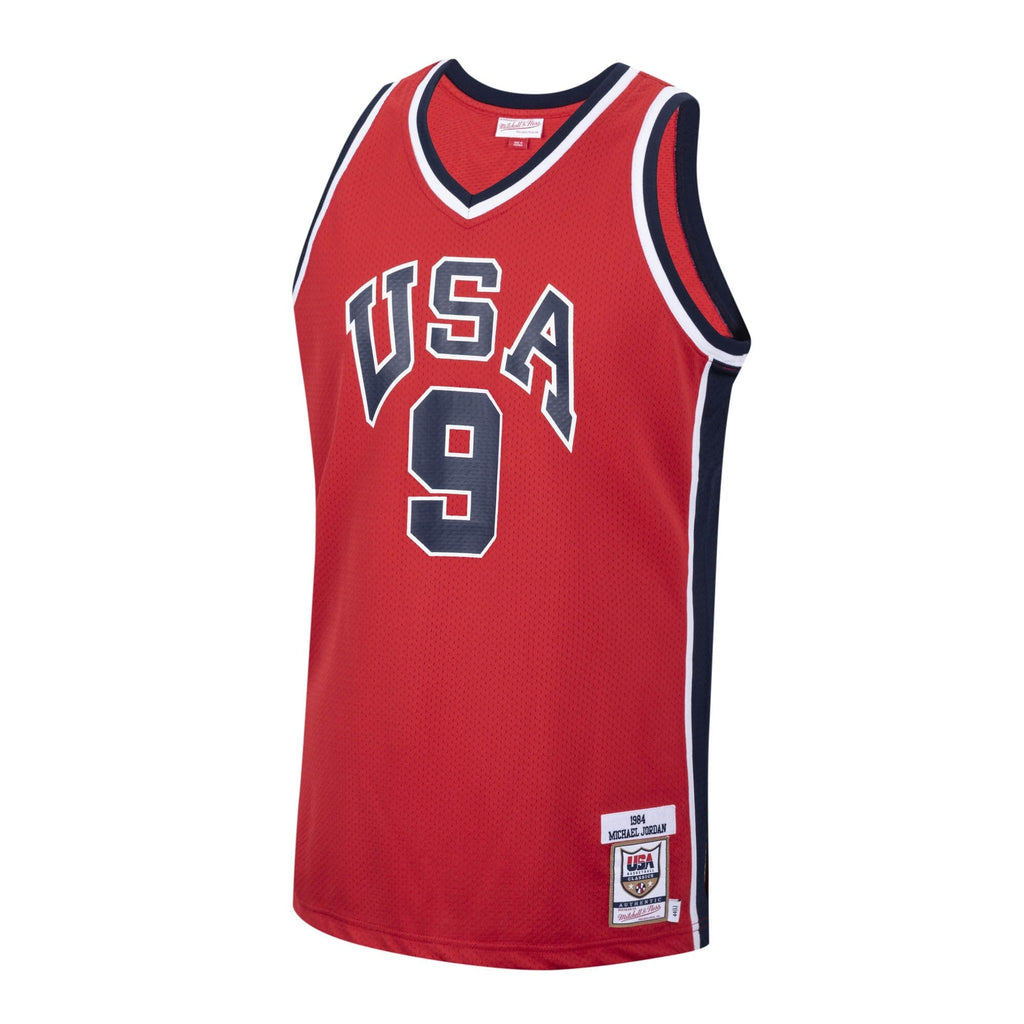 USA 1984 Michael Jordan USA Basketball Authentic Alternate Jersey - Red product image 2, provided for visual reference and