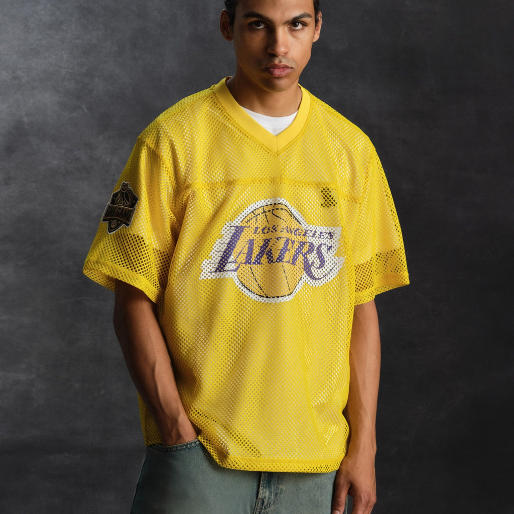 Los Angeles Lakers X OVO Mesh Football Jersey product image 8, provided for visual reference and product detail review