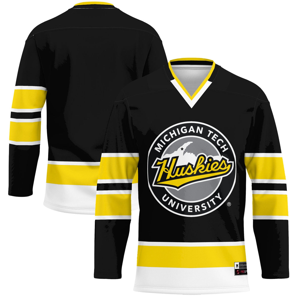 Michigan Tech Huskies Hockey Jersey - Gold product image 2, provided for visual reference and product detail review