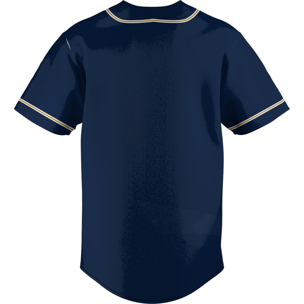 FIU Panthers Lightweight Baseball Jersey - Blue product image 4, provided for visual reference and product detail review