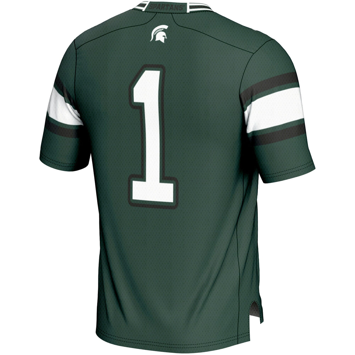 #1 Michigan State Spartans Endzone Football Jersey - Green product image 4, provided for visual reference and product detail