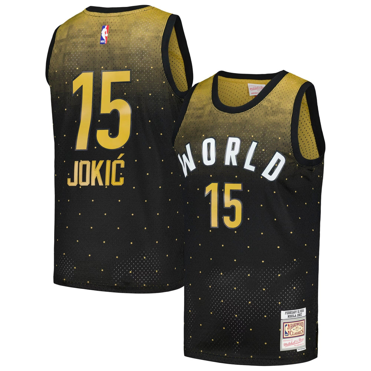 Nikola Jokic Black 2016 NBA Rising Stars Challenge Hardwood Classics Swingman Jersey product image 1, provided for visual