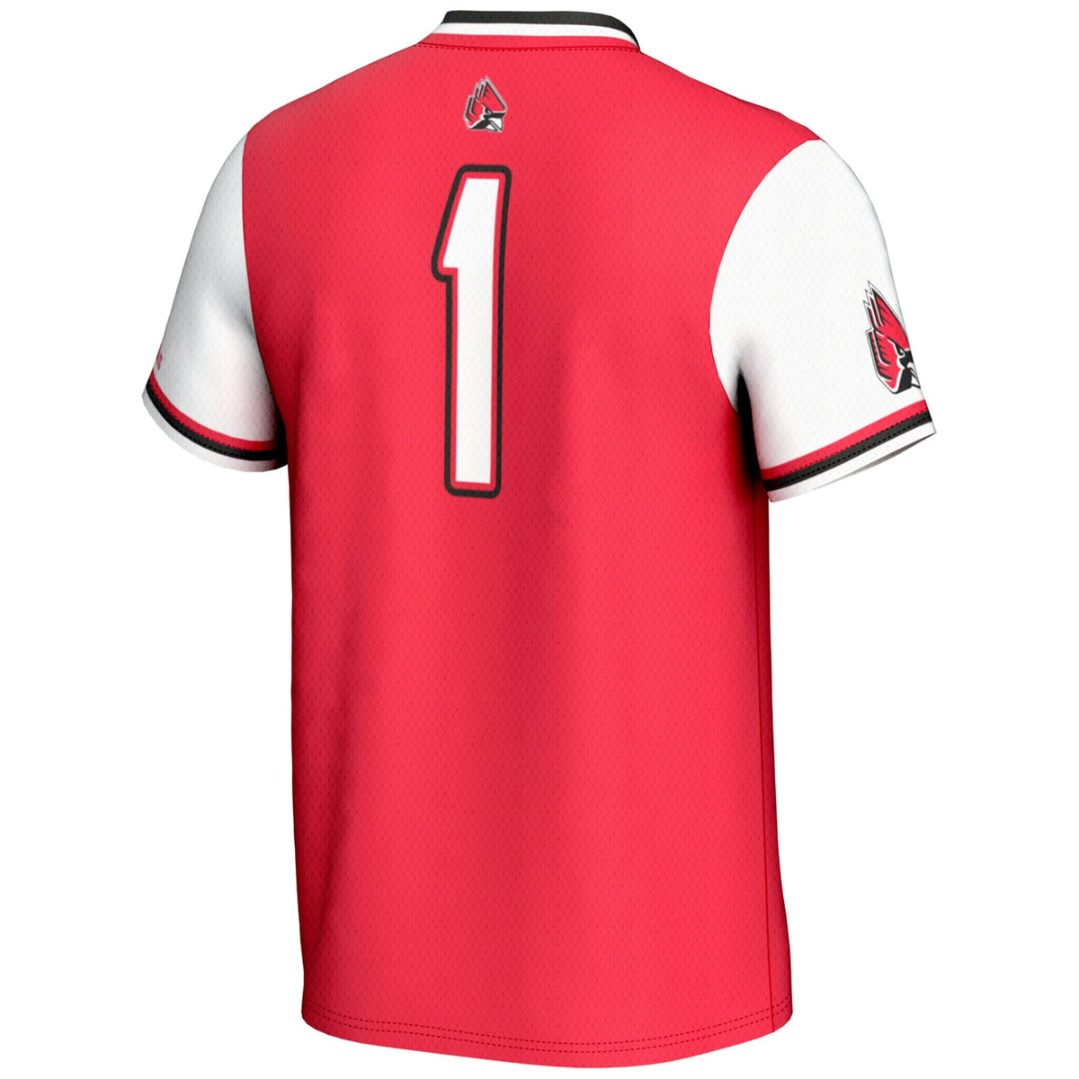 #1 Ball State Cardinals Lightweight Softball Jersey - Cardinal product image 4, provided for visual reference and product