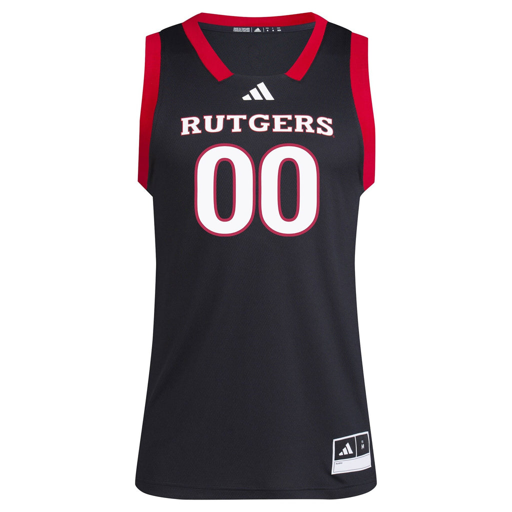 #1 Black Rutgers Scarlet Knights Replica Swingman Jersey product image 3, provided for visual reference and product detail