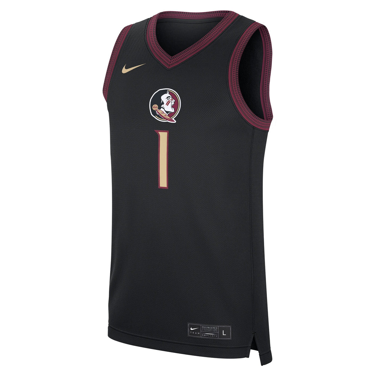 #1 Black Florida State Seminoles Alternate Replica Jersey product image 3, provided for visual reference and product detail