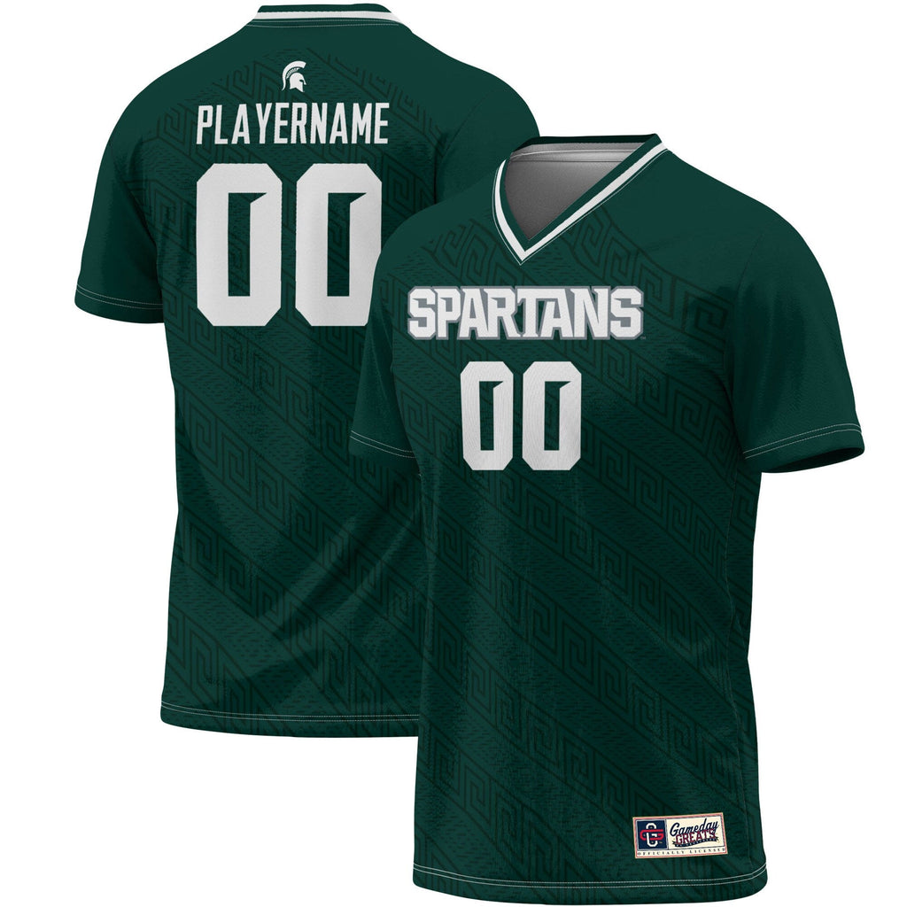 Michigan State Spartans NIL Pick-A-Player Lightweight Soccer Jersey - Green product image 2, provided for visual reference