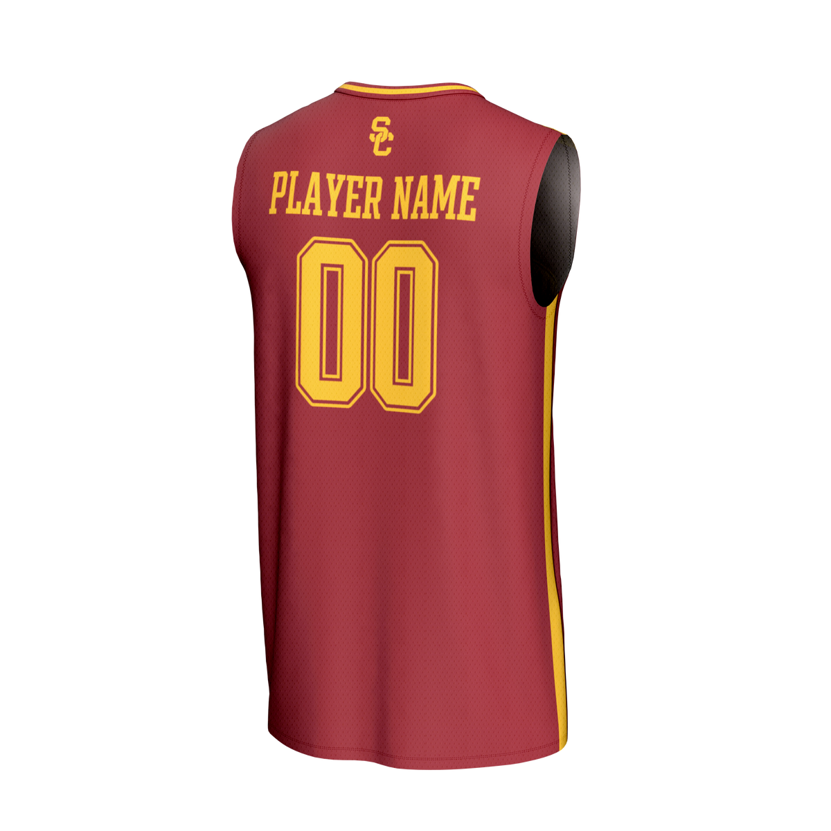 USC Trojans NIL Pick-A-Player Lightweight Basketball Fashion Jersey - Cardinal product image 4, provided for visual