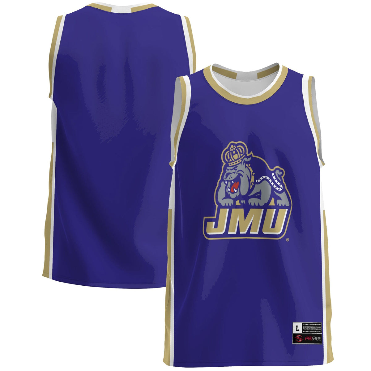 James Madison Dukes Lightweight Basketball Jersey - Purple product image 1, provided for visual reference and product detail