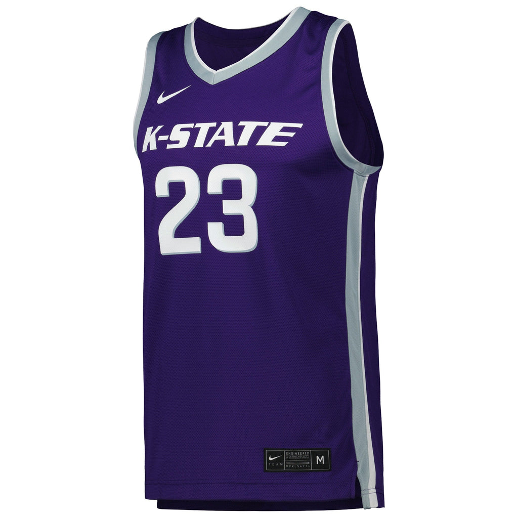 #23 Kansas State Wildcats Replica Basketball Jersey - Purple product image 3, provided for visual reference and product