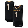 #1 Vanderbilt Commodores Replica Basketball Jersey - Black product image 1, provided for visual reference and product detail