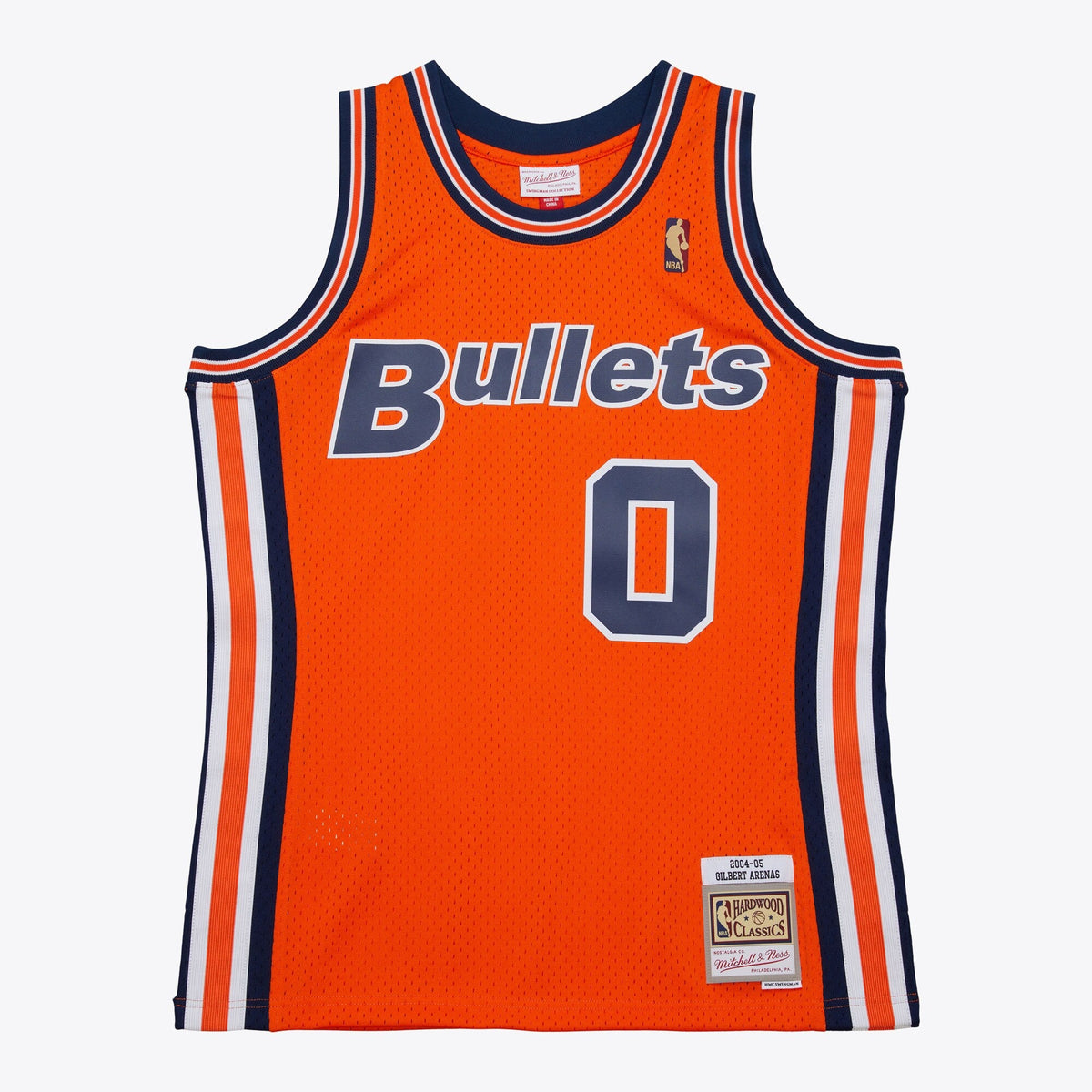 Washington Bullets Gilbert Arenas 2004 Alternate Authentic Jersey - Orange product image 3, provided for visual reference