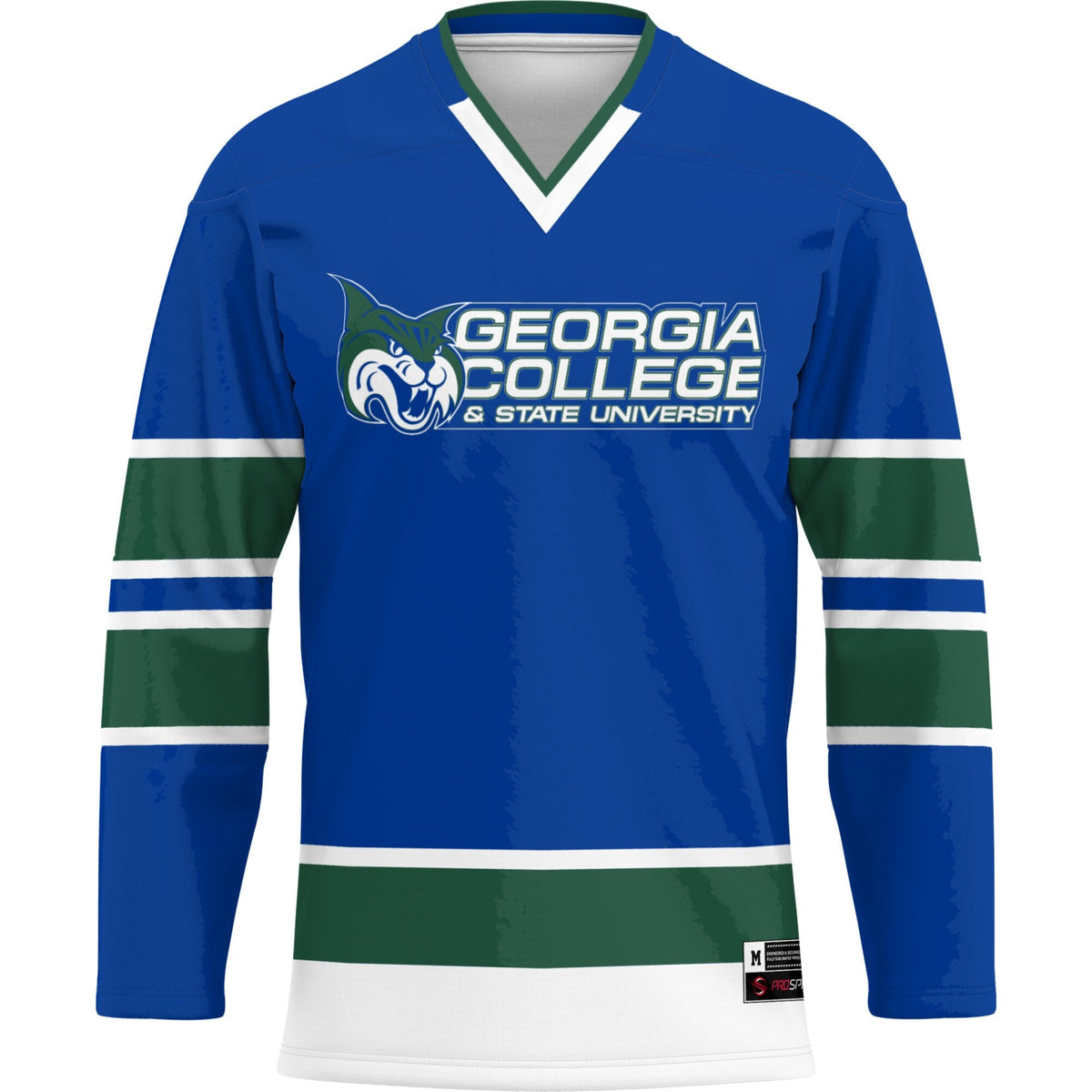 Georgia College Bobcats Hockey Jersey - Blue product image 3, provided for visual reference and product detail review