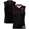 #1 Pennsylvania Quakers Lightweight Basketball Jersey - Black product image 1, provided for visual reference and product