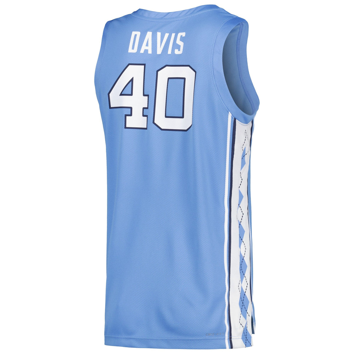 Hubert Davis Carolina Blue North Carolina Tar Heels Replica Basketball Player Jersey product image 4, provided for visual