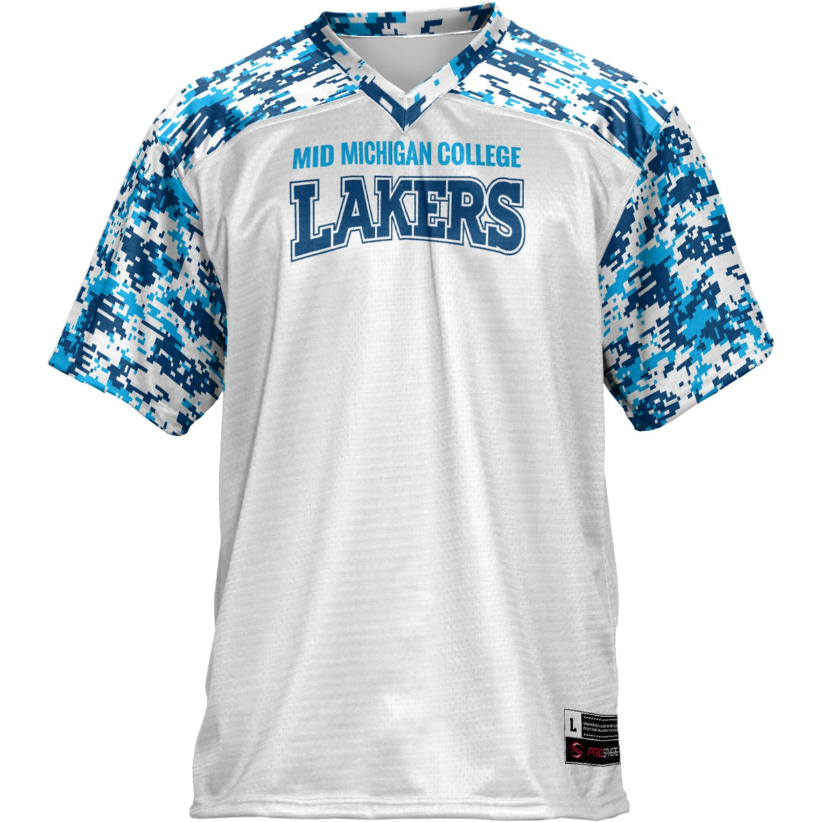 Mid Michigan College Football Jersey - White product image 3, provided for visual reference and product detail review