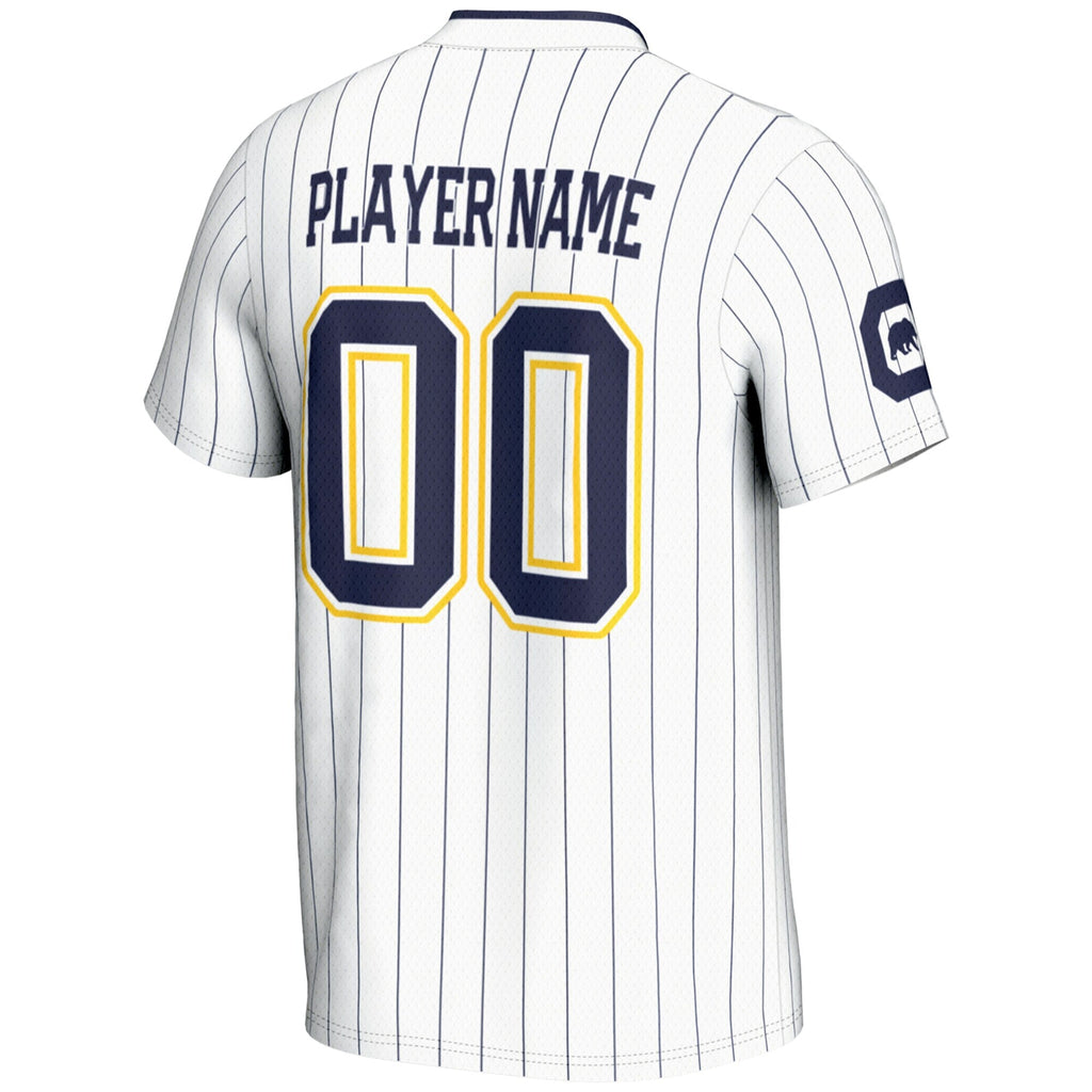 Cal Bears NIL Pick-A-Player Lightweight Softball Jersey - White product image 4, provided for visual reference and product