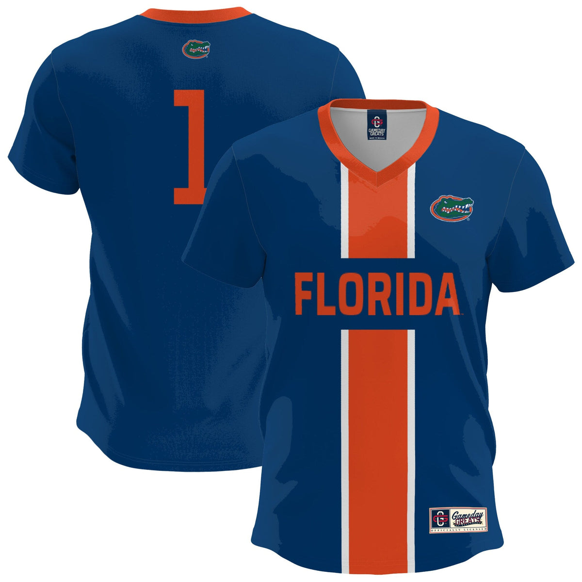 Florida Gators Lightweight Soccer Fashion Jersey - Royal product image 2, provided for visual reference and product detail