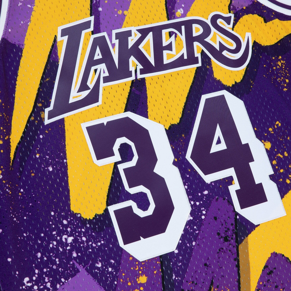 Los Angeles Lakers Shaquille O'Neal 1996 Hyper Hoops Swingman Jersey - Dark Purple product image 6, provided for visual