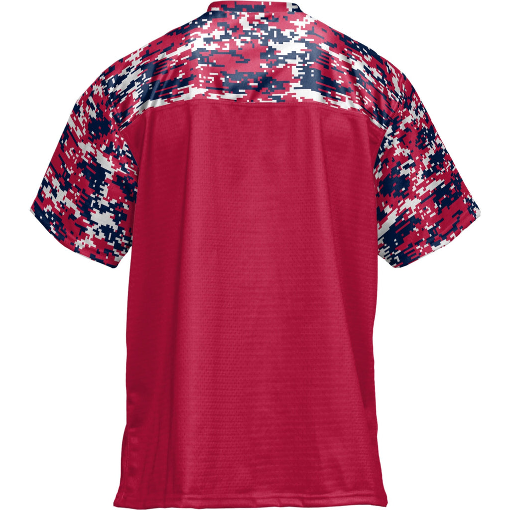 Utah Tech Trailblazers Football Jersey - Red product image 4, provided for visual reference and product detail review