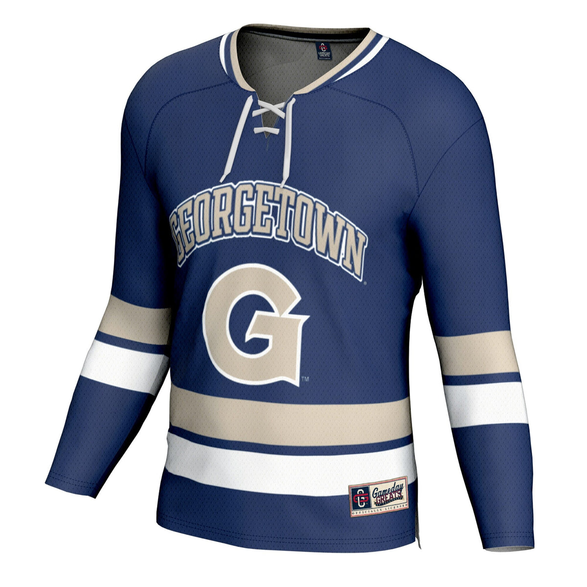 Georgetown Hoyas Spirit Hockey Jersey - Navy product image 3, provided for visual reference and product detail review
