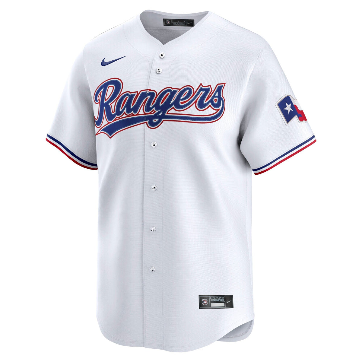 Texas Rangers White Home Limited Jersey product image 3, provided for visual reference and product detail review