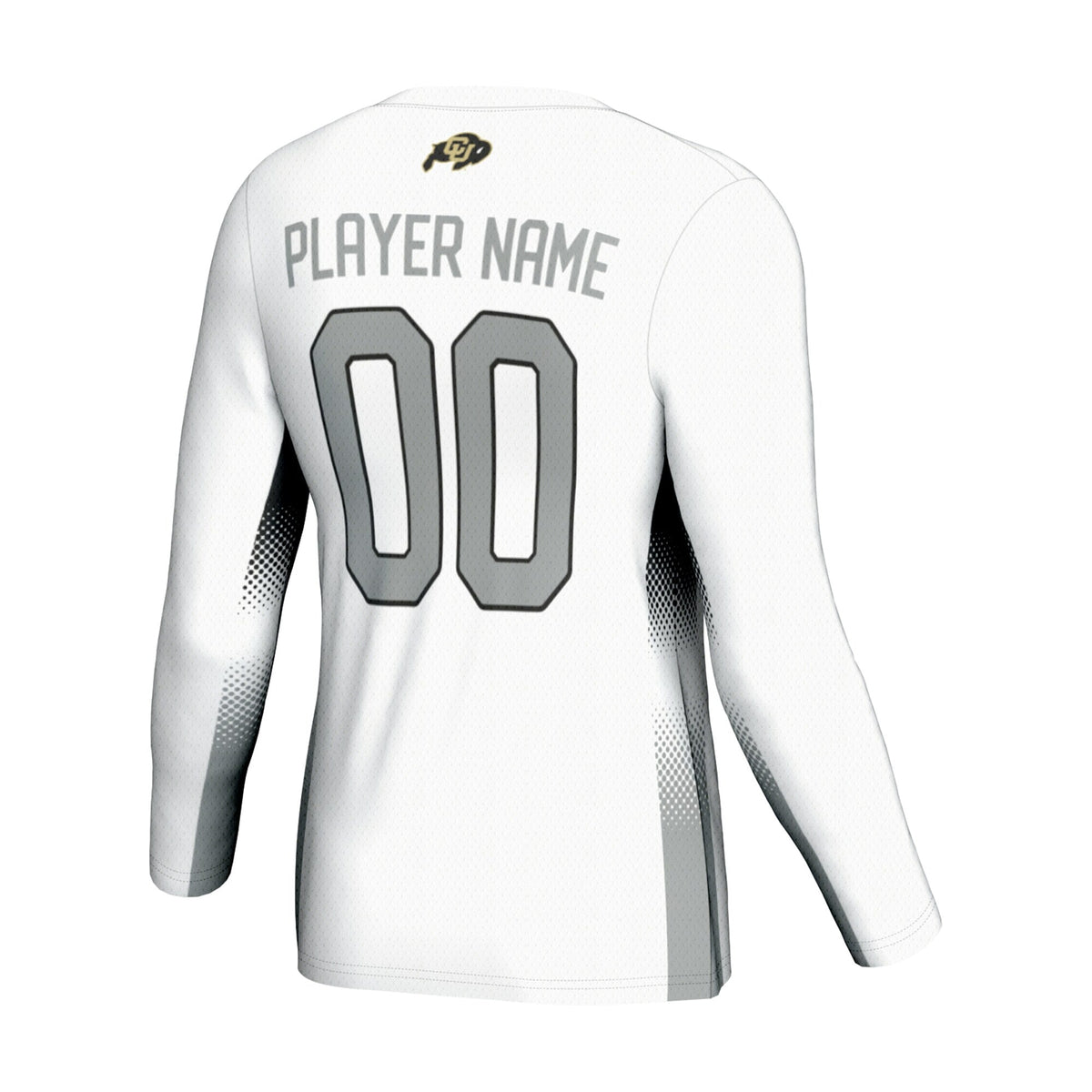 Colorado Buffaloes Adult NIL Lightweight Volleyball Jersey - White product image 4, provided for visual reference and