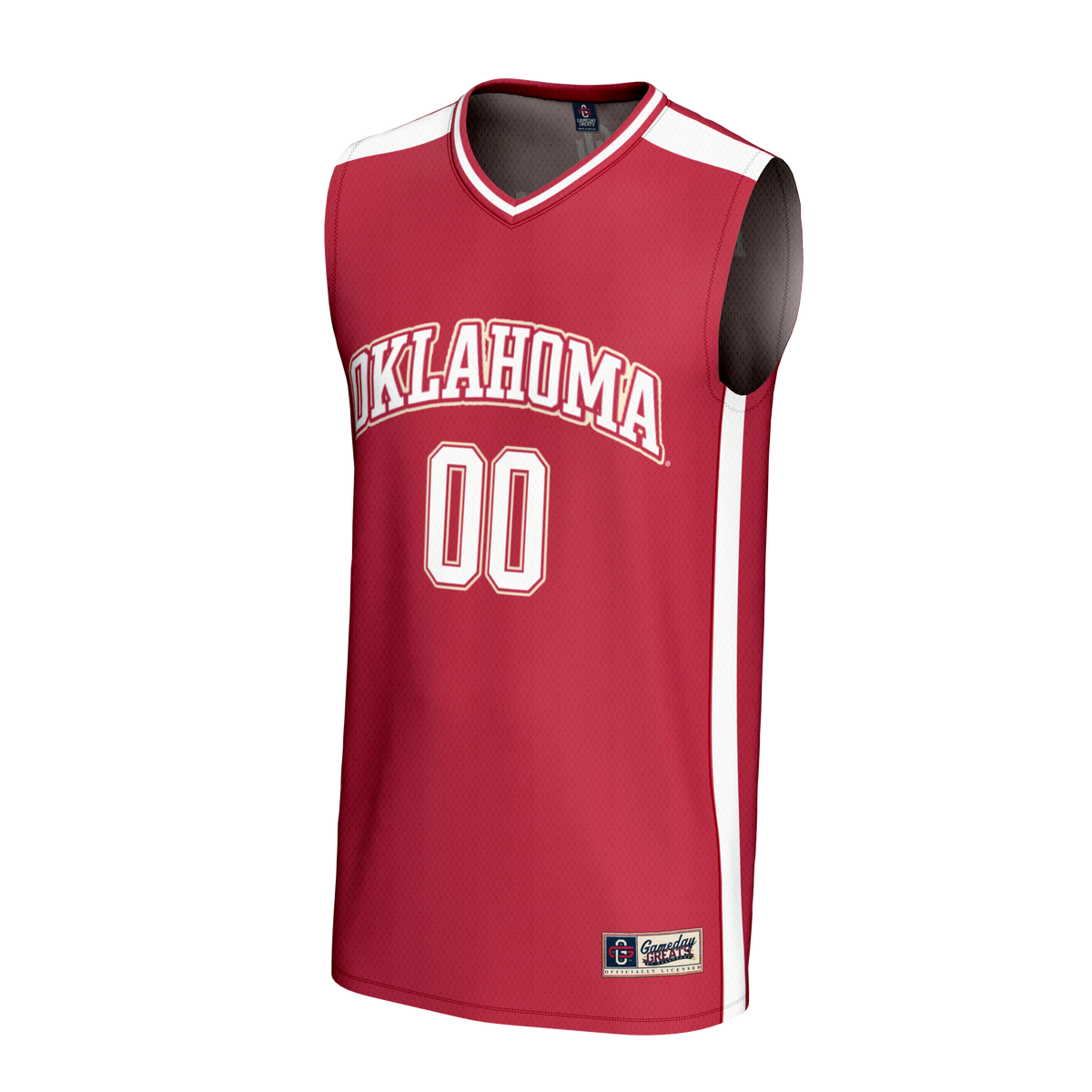 Oklahoma Sooners NIL Pick-A-Player Lightweight Basketball Fashion Jersey - Crimson product image 3, provided for visual
