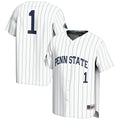 #1 Penn State Nittany Lions Lightweight Baseball Fashion Jersey - White product image 1, provided for visual reference and
