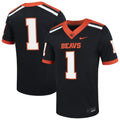 #1 Oregon State Beavers Untouchable Football Jersey – Black product image 1, provided for visual reference and product