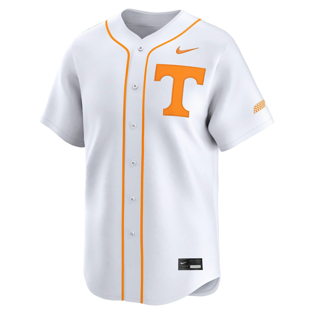 White Tennessee Volunteers Baseball Limited Jersey product image 3, provided for visual reference and product detail review