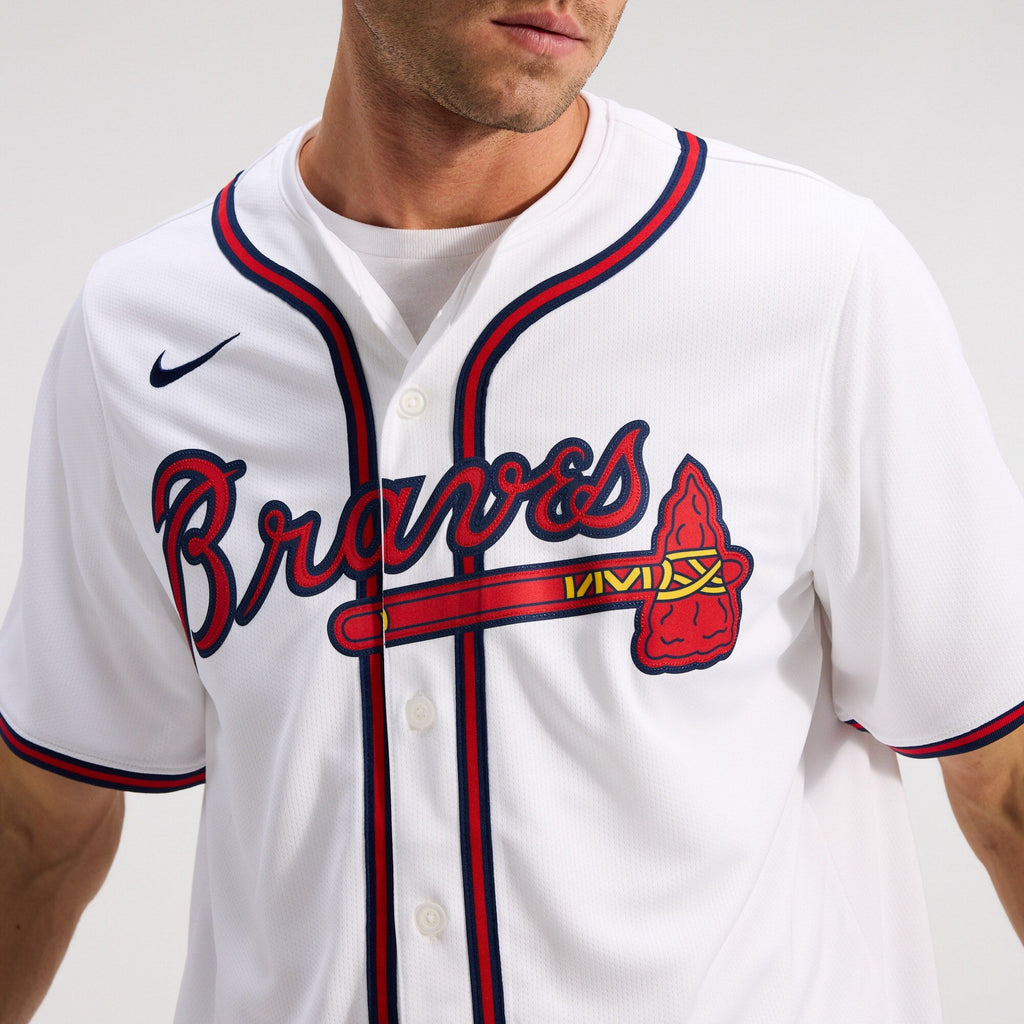 Atlanta Braves White Home Limited Jersey product image 4, provided for visual reference and product detail review