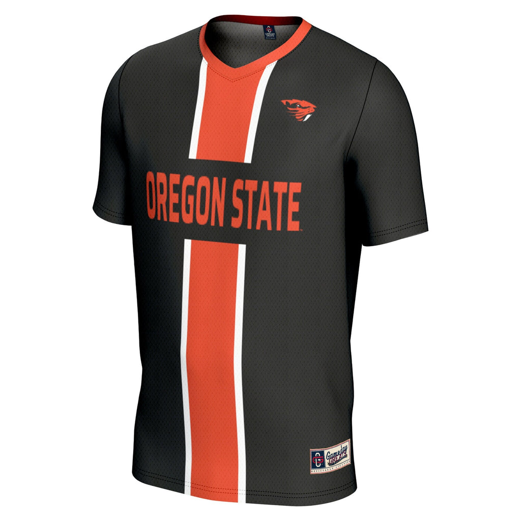 Oregon State Beavers Pick-A-Player NIL Lightweight Soccer Jersey - Black product image 3, provided for visual reference and