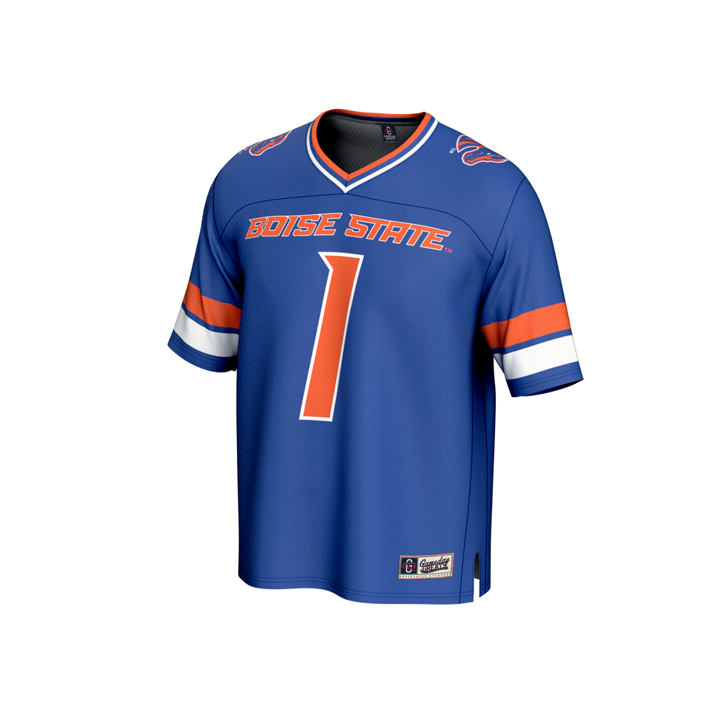 Boise State Broncos Collegiate Football Lightweight Fashion Jersey - Royal product image 3, provided for visual reference