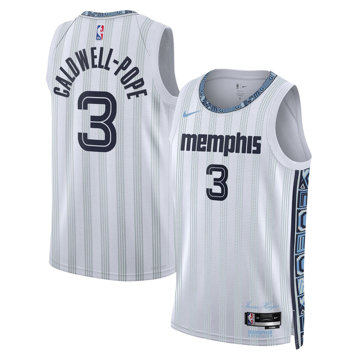 Memphis Grizzlies 2025/26 City Edition Swingman Jersey - Gray - Kentavious Caldwell-Pope product image 2, provided for