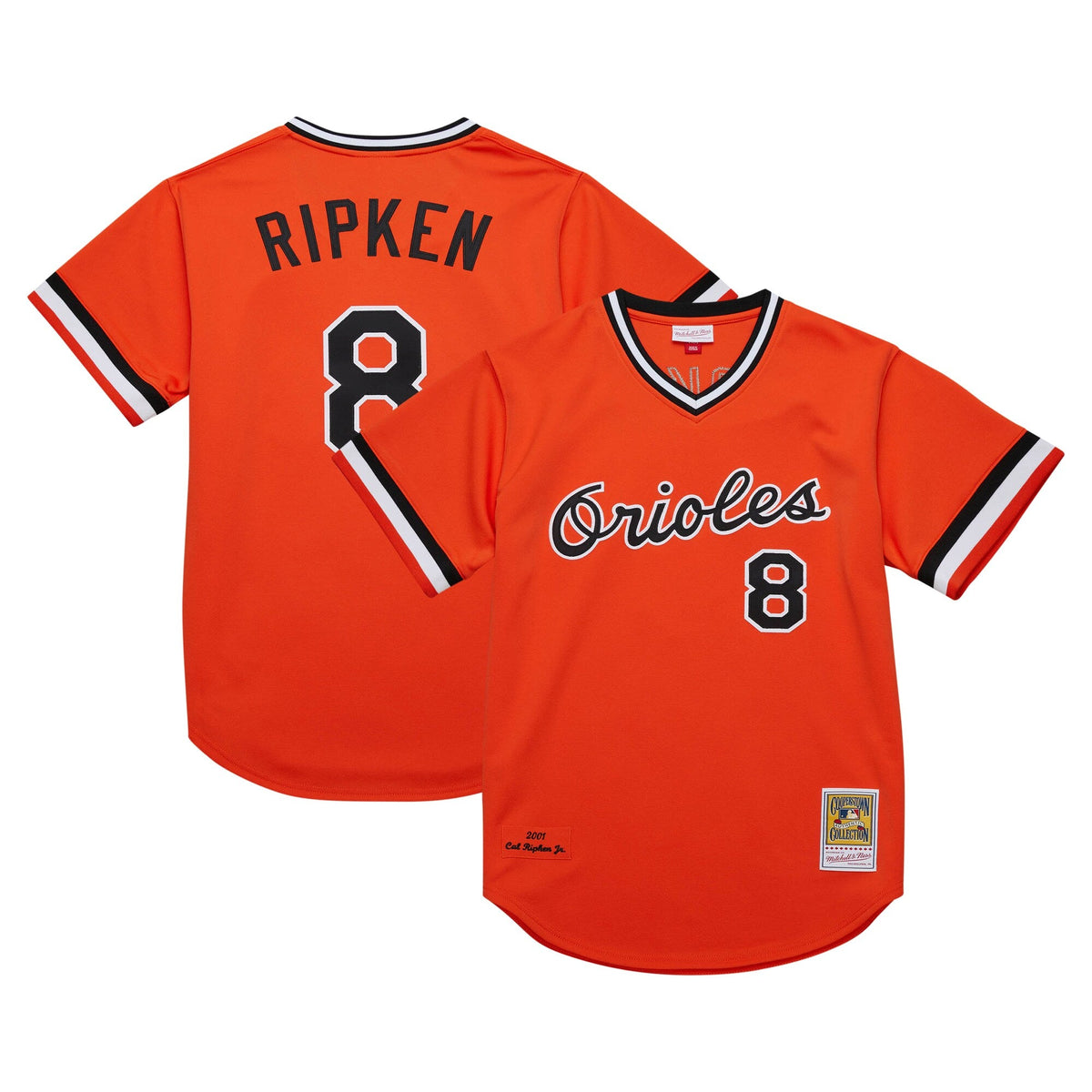 Baltimore Orioles Cal Ripken Jr. Orange 2001 Cooperstown Collection Authentic Throwback Jersey product image 1, provided for