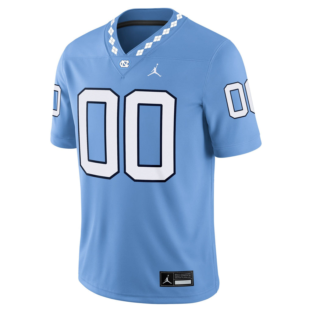 North Carolina Tar Heels NIL Pick-A-Player Football Game Jersey - Carolina Blue product image 3, provided for visual