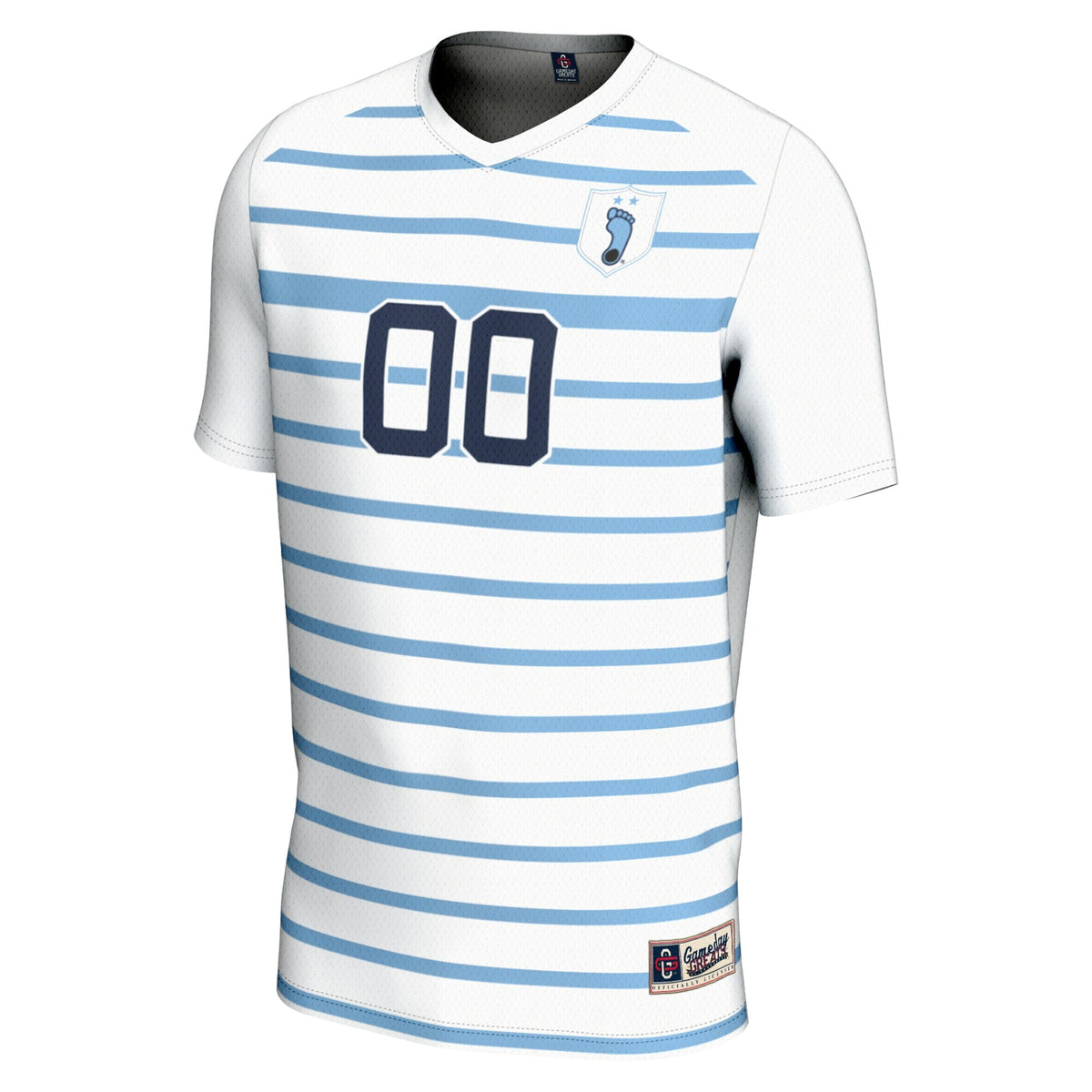 North Carolina Tar Heels NIL Pick-A-Player Lightweight Soccer Jersey - White product image 3, provided for visual reference