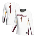 #1 Minnesota Golden Gophers Lightweight Volleyball Jersey - White product image 1, provided for visual reference and product
