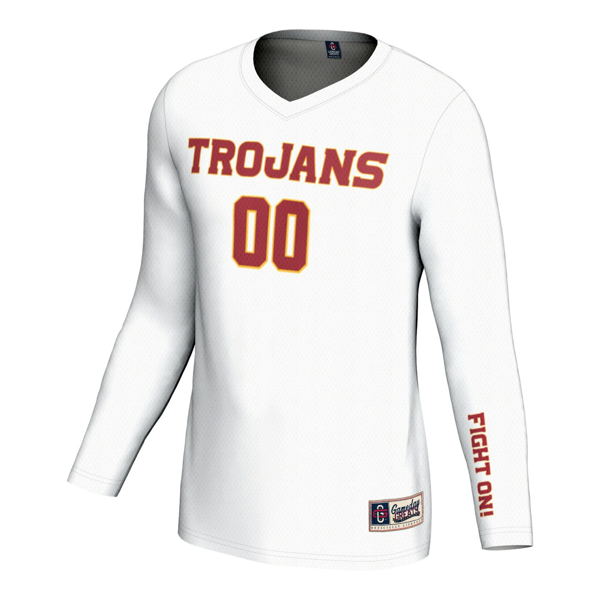 USC Trojans NIL Pick-A-Player Lightweight Volleyball Jersey – White product image 3, provided for visual reference and