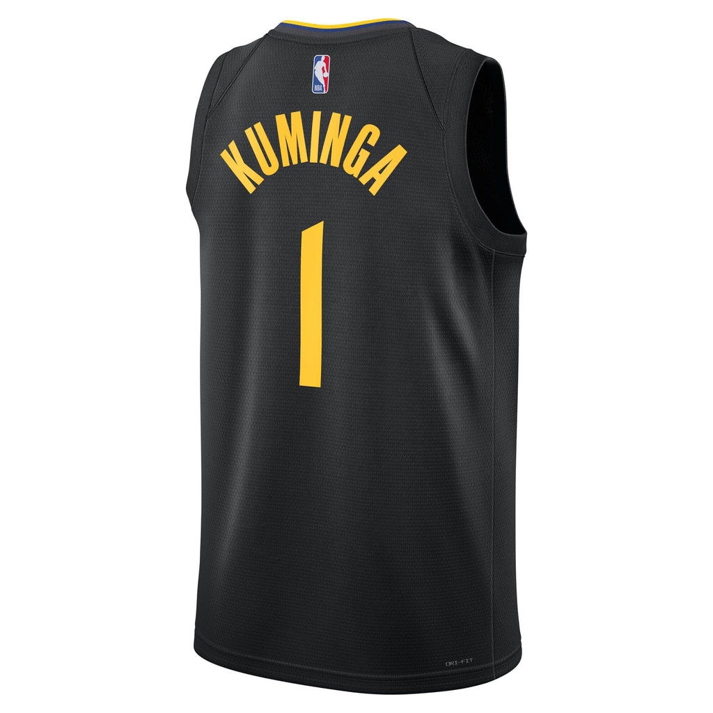 Golden State Warriors 2024/25 Statement Edition Swingman Jersey - Black - Jonathan Kuminga product image 4, provided for