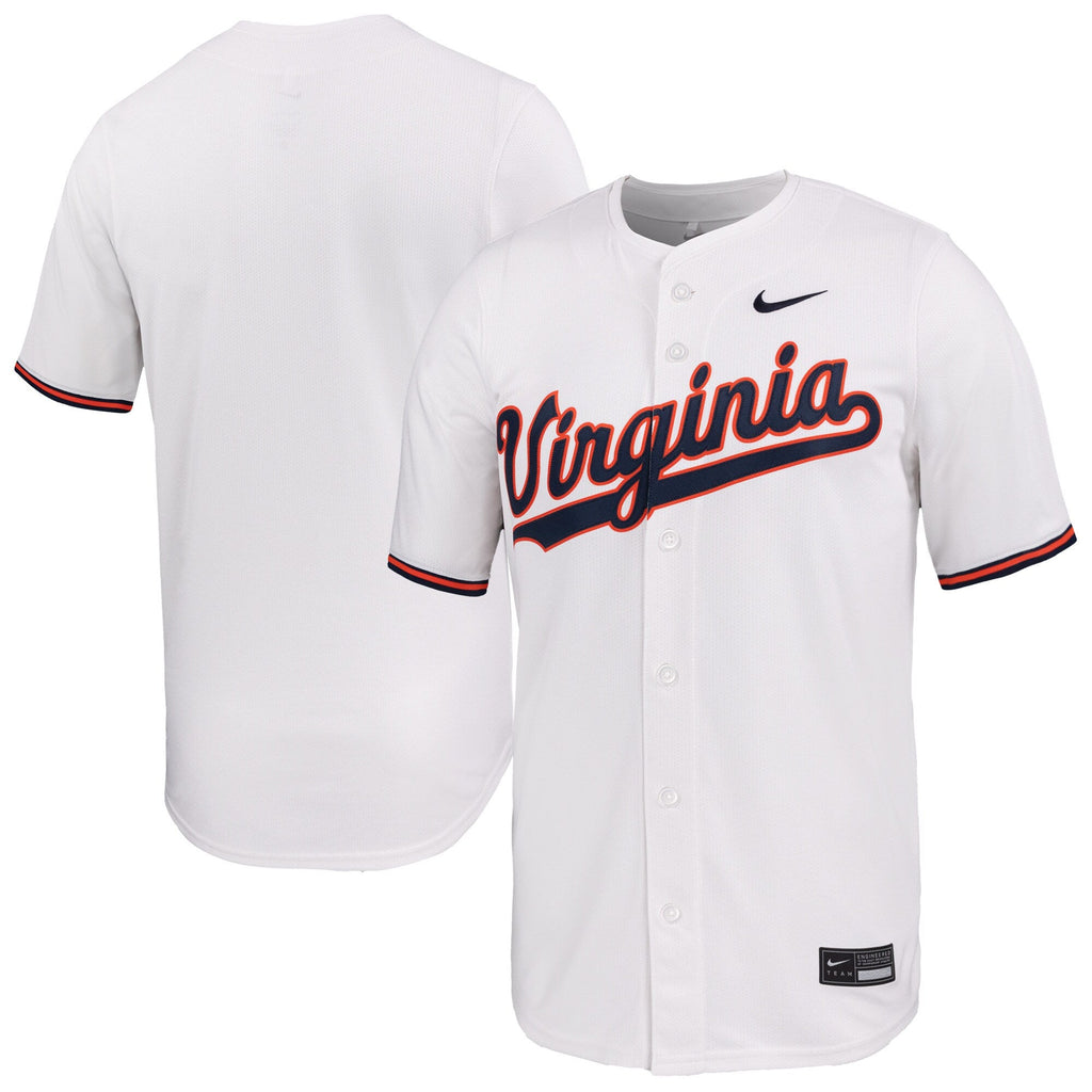 White Virginia Cavaliers Limited Baseball Jersey product image 2, provided for visual reference and product detail review