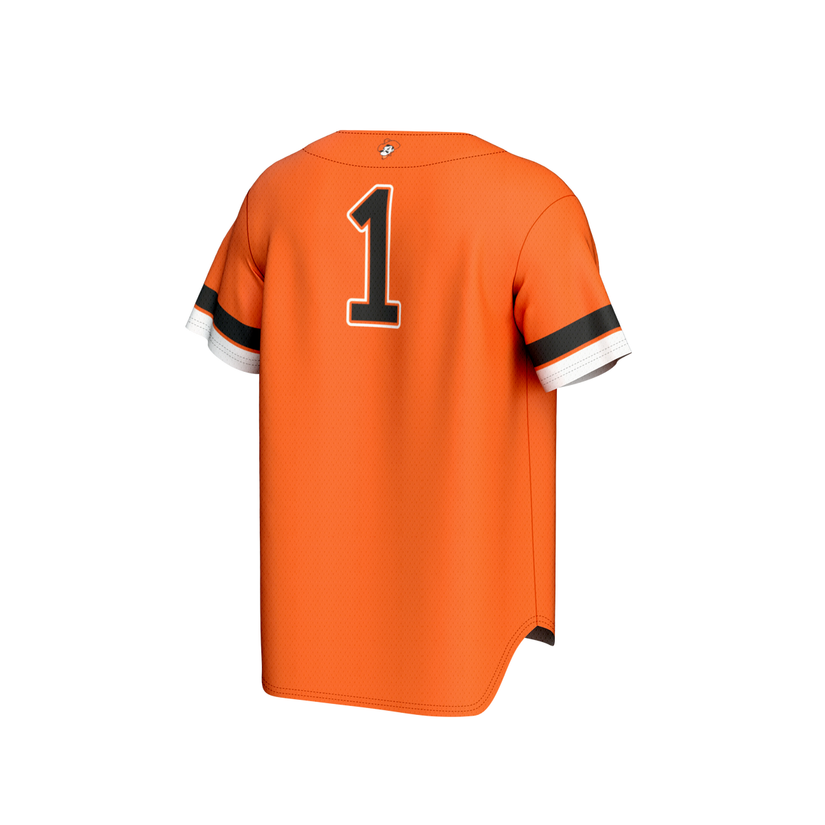 #1 Oklahoma State Cowboys Lightweight Collegiate Baseball Fashion Jersey - Orange product image 4, provided for visual