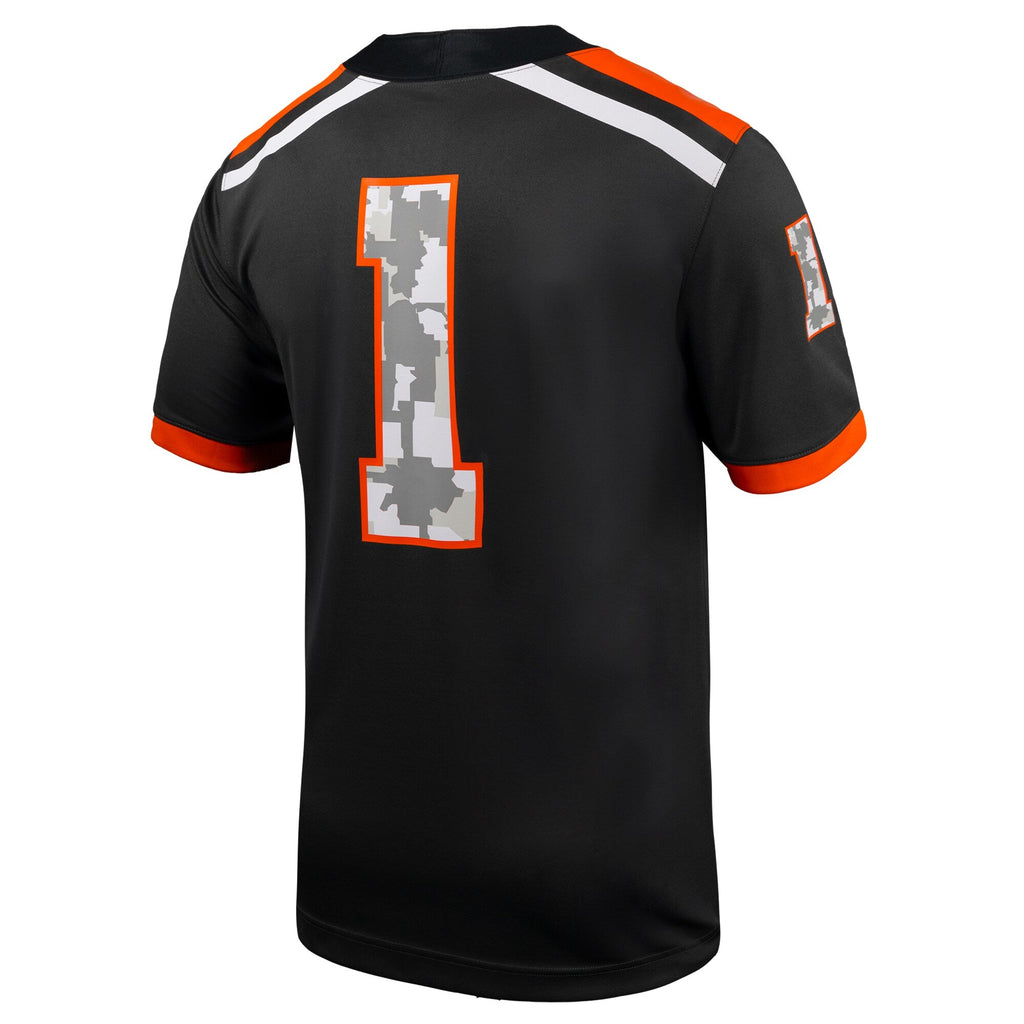 #1 Oregon State Beavers Military Appreciation Untouchable Replica Football Jersey - Anthracite product image 4, provided for