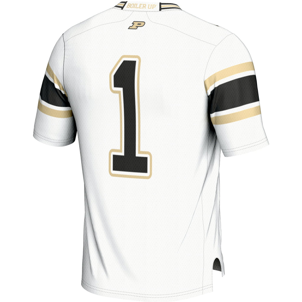 #1 Purdue Boilermakers Endzone Football Jersey - White product image 4, provided for visual reference and product detail