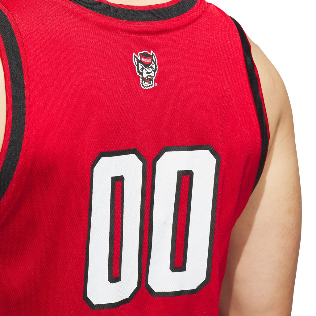 #00 NC State Wolfpack Replica Swingman Jersey - Red product image 6, provided for visual reference and product detail review