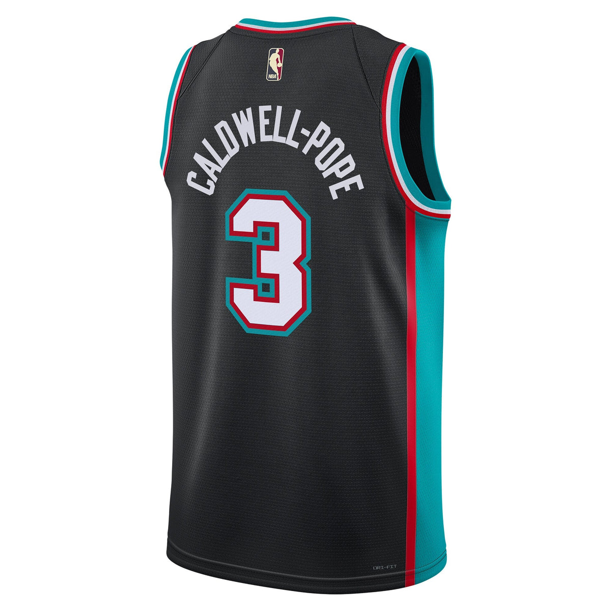 Memphis Grizzlies Classic Edition Jersey - Black - Kentavious Caldwell-Pope product image 4, provided for visual reference