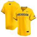 Maize Michigan Wolverines Alternate Limited Baseball Jersey product image 1, provided for visual reference and product