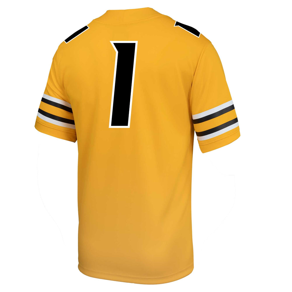 #1 Missouri Tigers Alternate Game Jersey - Gold product image 4, provided for visual reference and product detail review