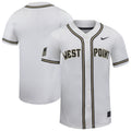White Army Black Knights Replica Baseball Jersey product image 1, provided for visual reference and product detail review