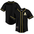 Appalachian State Mountaineers Lightweight Baseball Jersey - Gold product image 1, provided for visual reference and product